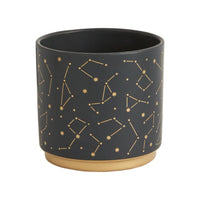 Design Shop Black Universe Pot, 4.75" X 4.5".