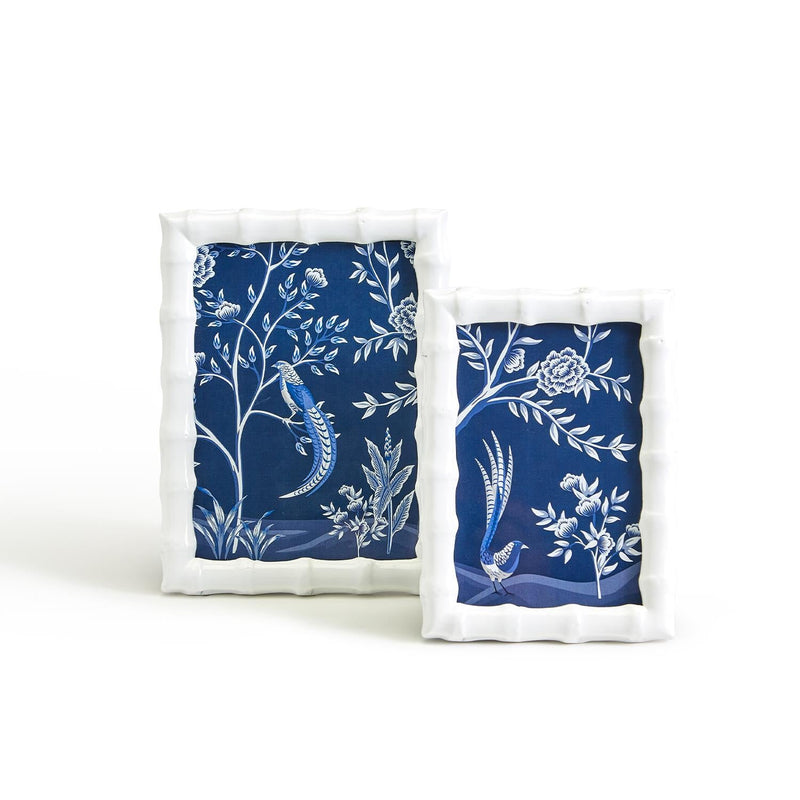 Design Shop Aviary Set of 2 High Gloss Faux Bamboo Photo Frame