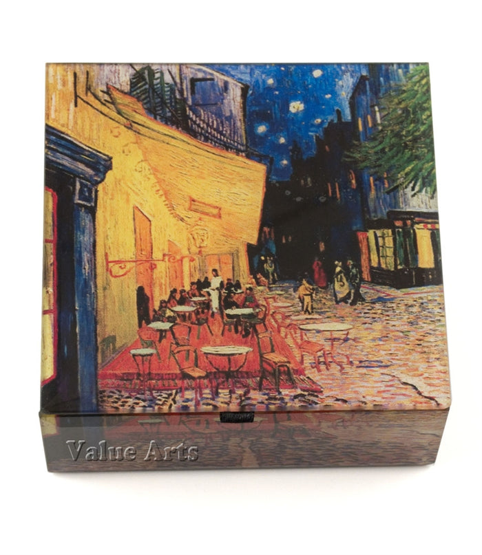 Design Shop Cafe Terrace At Night Keepsake Box
