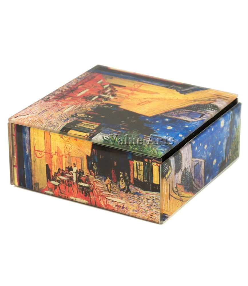Design Shop Cafe Terrace At Night Keepsake Box