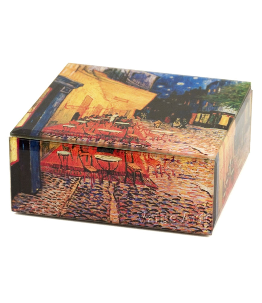 Design Shop Cafe Terrace At Night Keepsake Box