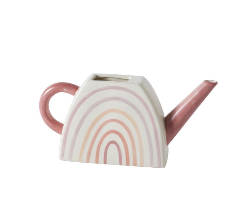 Design Shop Pink Over the Rainbow Watering Can, 9.75" X 4.75".