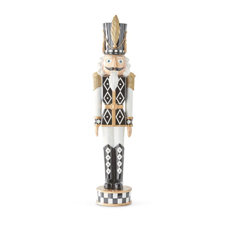 Design Shop 37 Inch Extra Large Black & White Soldier Nutcracker