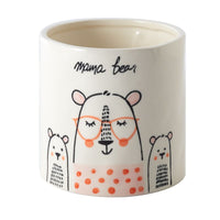 Design Shop White Mama Bear Collection, 4.25" X 4.25".