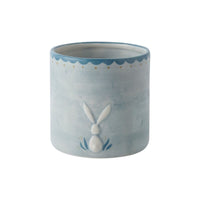 Design Shop Light-Blue Hopper Pot, 4.5" X 4.5"