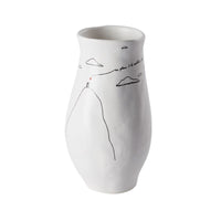 Design Shop White Promises Vase, 4.25" X 8".