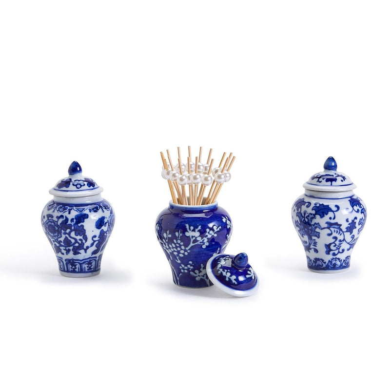 Design Shop Mini Ginger Jar With Picks Asst 3 Patterns