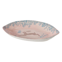 Design Shop Pink Jackrabbit Dining Collection Serving Dish, 11.75" X 1.75".