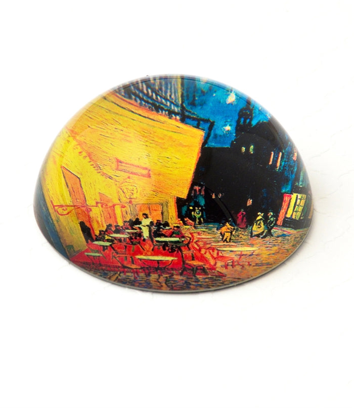 Design Shop Cafe Terrace At Night Paper Weight