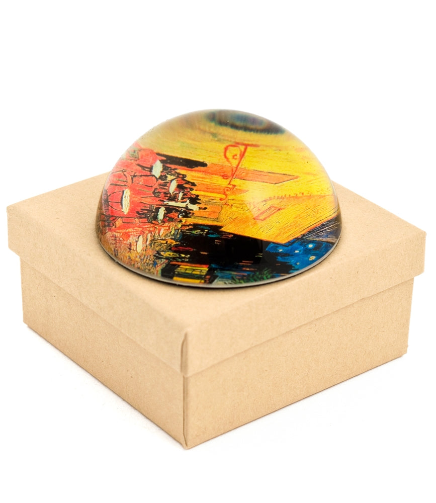 Design Shop Cafe Terrace At Night Paper Weight