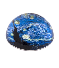 Design Shop Vincent Van Gogh'S Starry Night Crystal Dome Paperweight