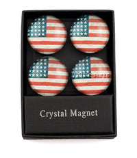Design Shop Vintage American Flag Magnet/Set of 4