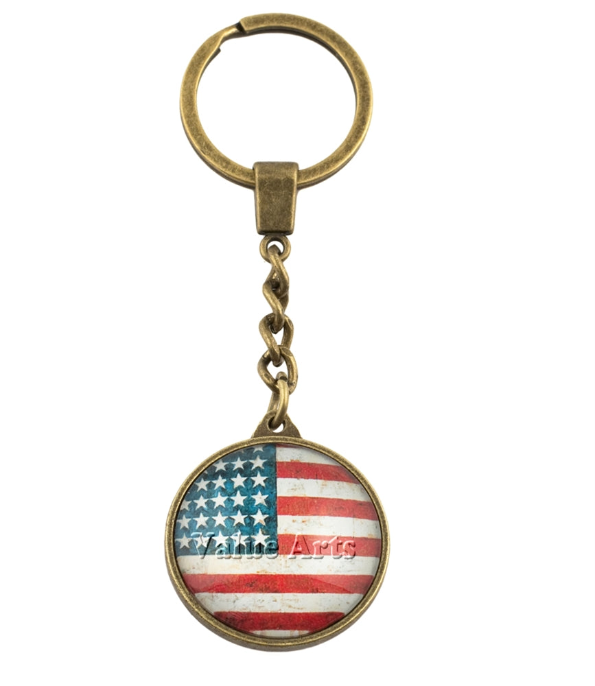 Design Shop American Flag Key Chain