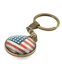 Design Shop American Flag Key Chain