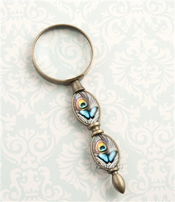 Design Shop Vintage Blue Butterfly Magnifier