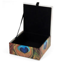Design Shop Peacock Treasure Box with Gold Metallic Accent
