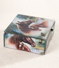 Horse Family Keepsake Box