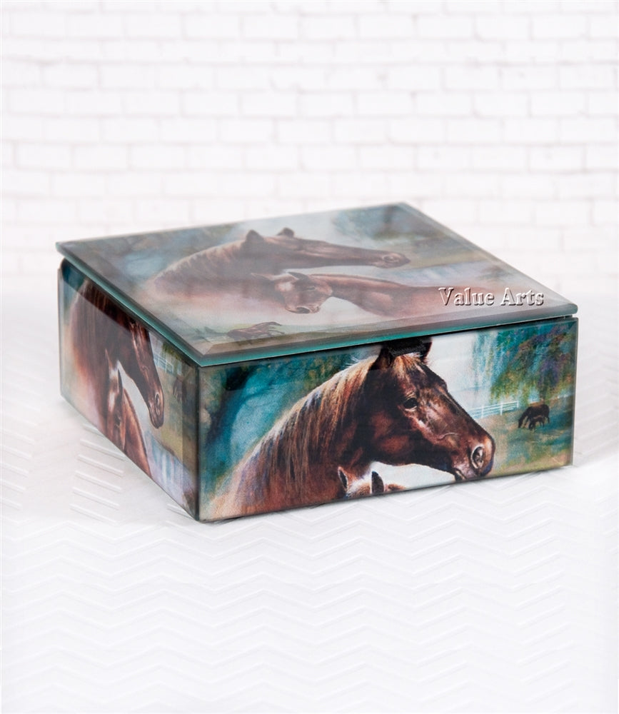 Horse Family Keepsake Box