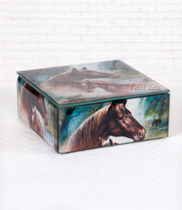 Horse Family Keepsake Box