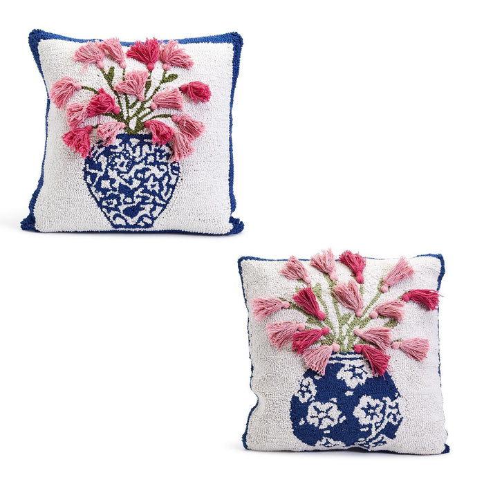 Design Shop Set of 2 Chinoiserie Vase Throw Pillows
