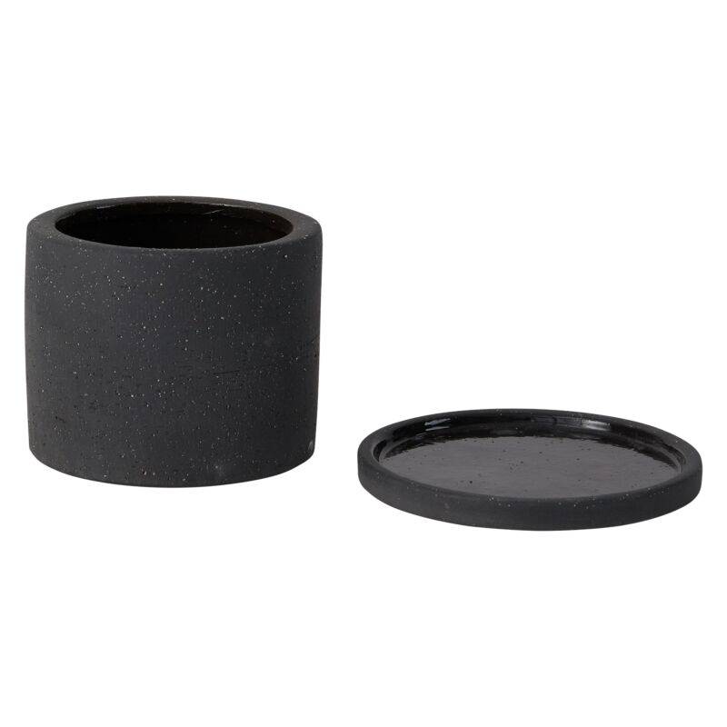 Design Shop Easton Pot with Saucer 5"x 3.5", Set of 2
