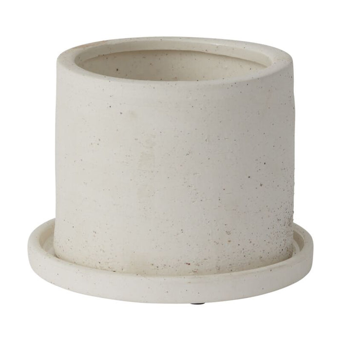 Design Shop Easton Pot with Saucer 5.5"x 4.25", Set of 2
