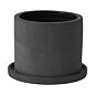 Design Shop Easton Pot with Saucer 5.5"x 4.25", Set of 2