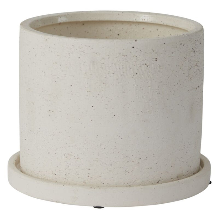 Design Shop Easton Pot with Saucer 7.5"x 5.75"