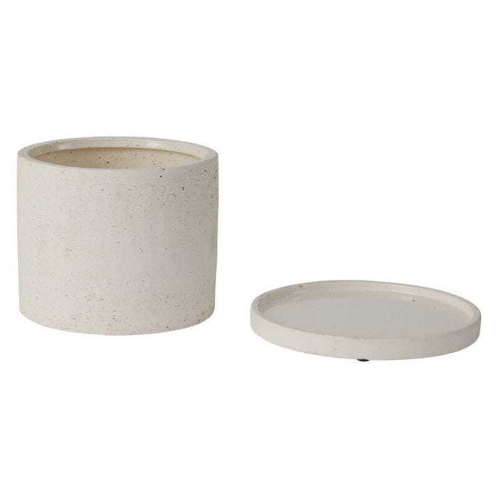 Design Shop Easton Pot with Saucer 7.5"x 5.75"