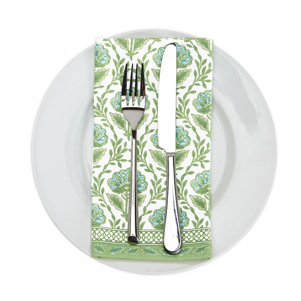 Design Shop Countryside Floral Pattern Napkins - Cotton, Set of 4.