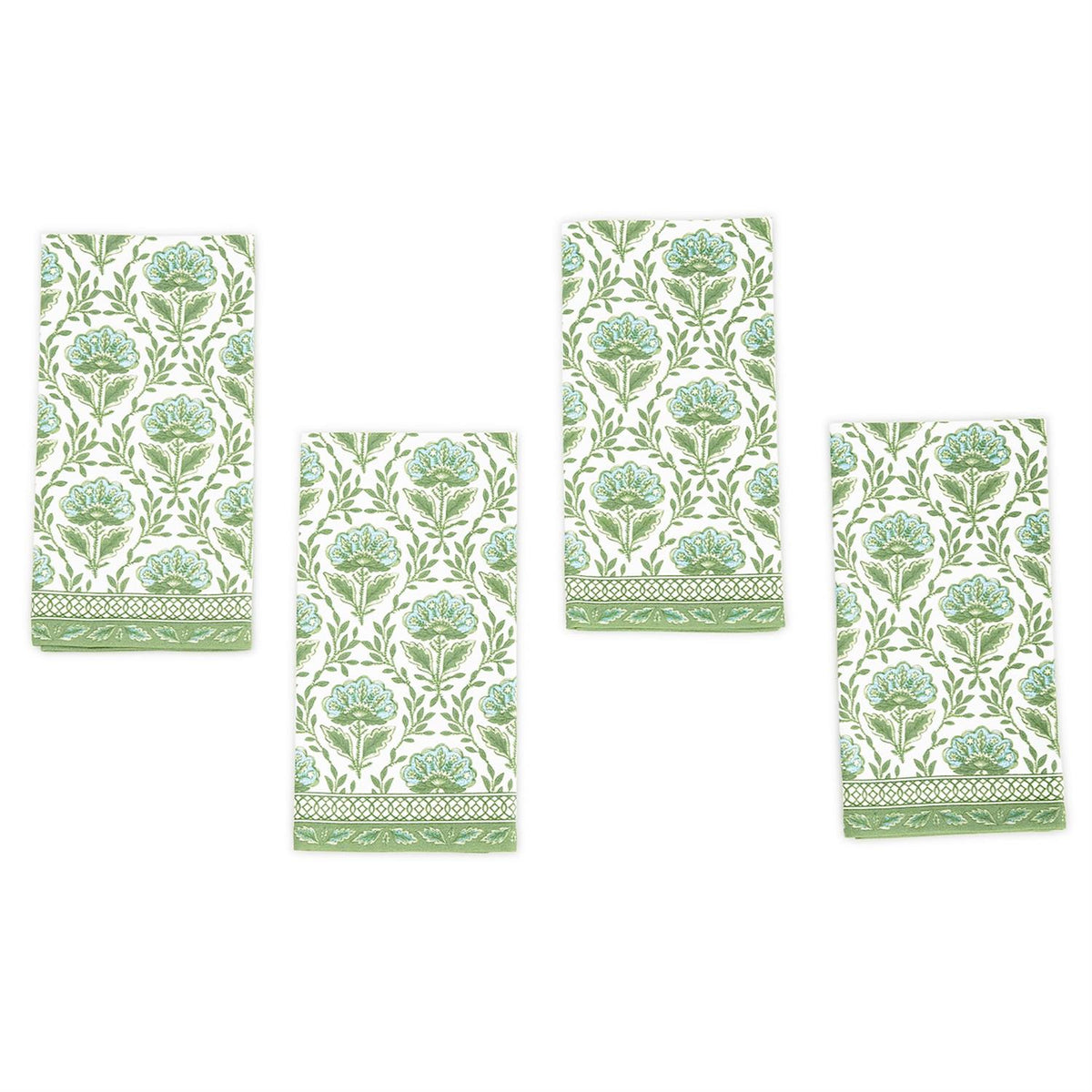 Design Shop Countryside Floral Pattern Napkins - Cotton, Set of 4.
