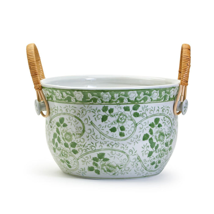 Design Shop Countryside Party Bucket With Woven Cane Handles