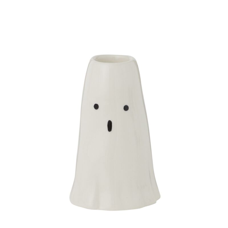 Design Shop White Phantom Collection Candleholder, 2.5" X 3.75", Set of 2.