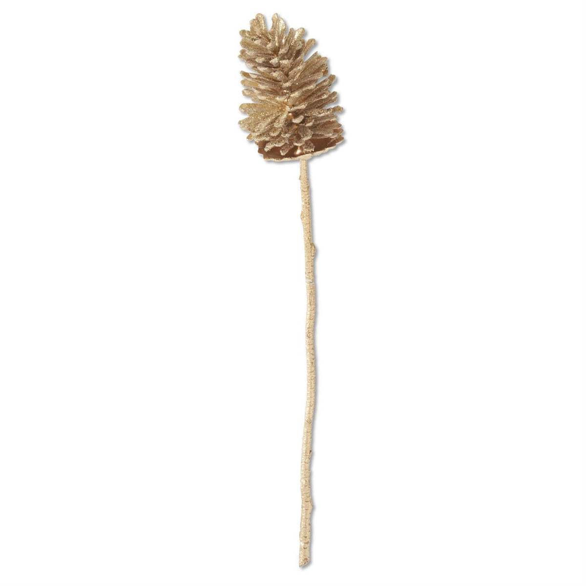 Design Shop 29 Inch Gold Glittered Pinecone Stem