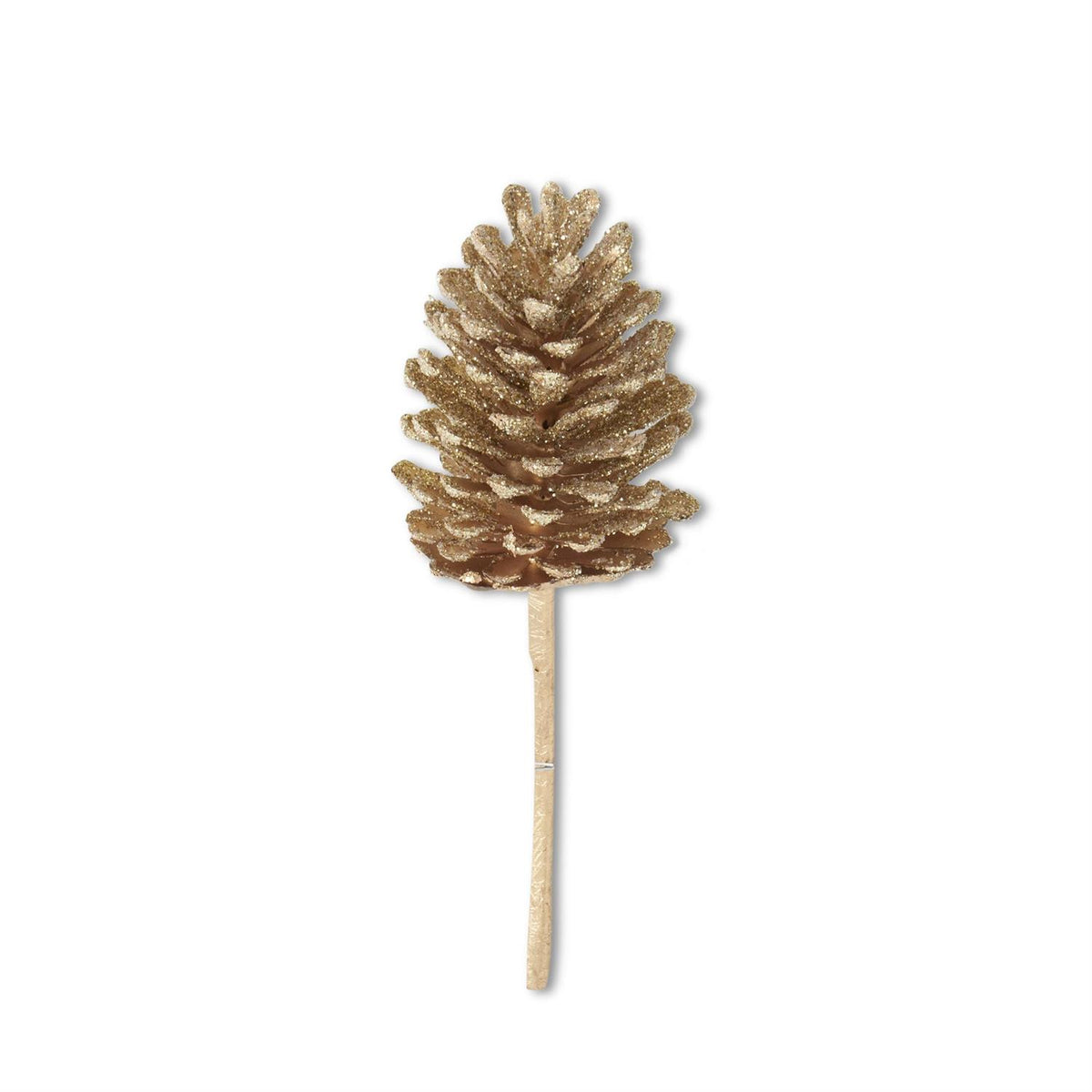 Design Shop 12.5 Inch Gold Glittered Pinecone Pick