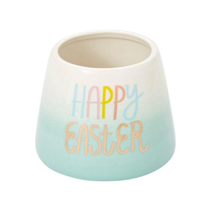 Design Shop Mint Easter Cheer Pot, 4.25" X 3.75".