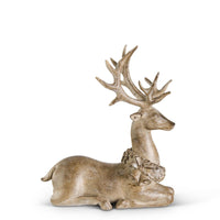 Design Shop Set of 2 Resin Light Brown Deer W/antique Finish