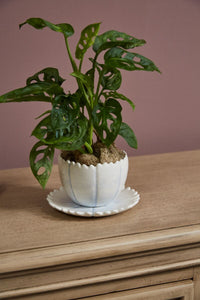 Design Shop Blue Little Flower Pot, 6" X 4.5".