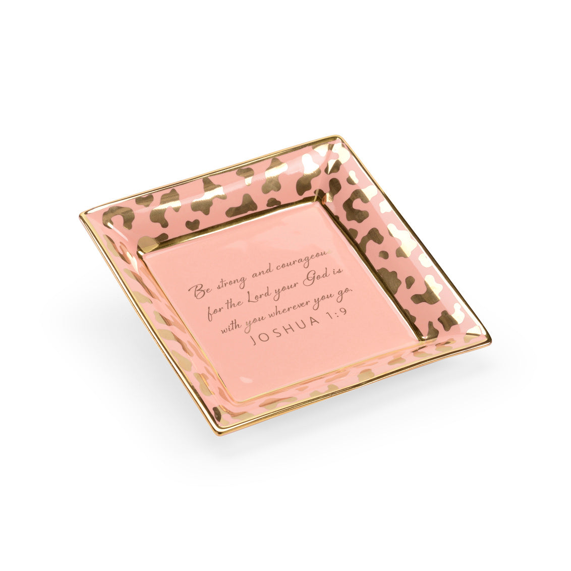 Chelsea House Square Jungle Verse Plate - Coral