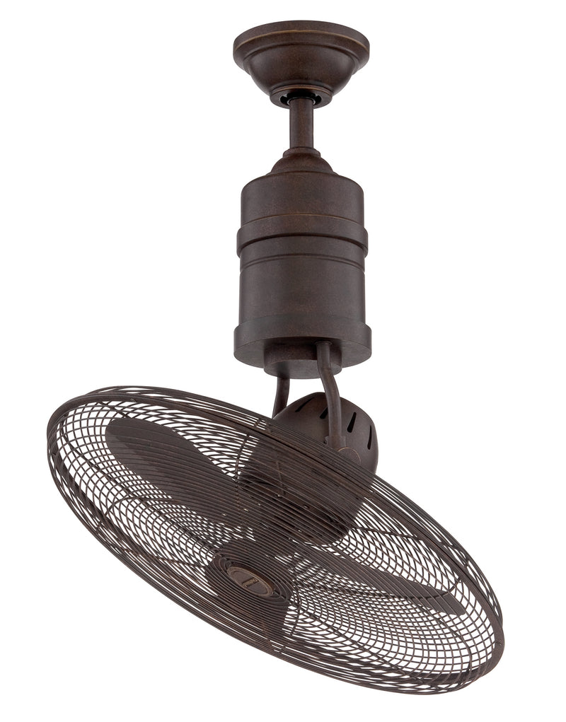 Craftmade 19"Ceiling Fan from the Bellows III Indoor/Outdoor collection in Aged Bronze Textured finish