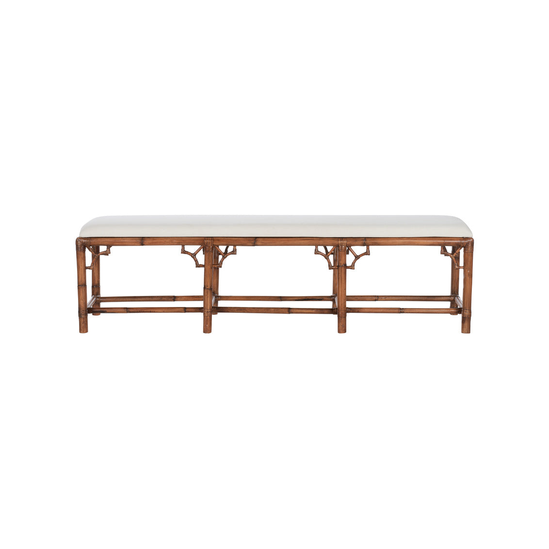 Chelsea House Chippendale Bamboo Bench - Brown