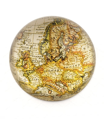 Design Shop Large Gold Sparkling Metallic Vintage World Map Paper Weight