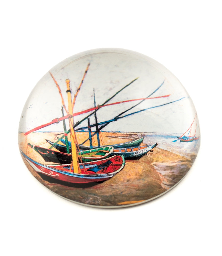 Design Shop Van Gogh's Fishing Boats On The Beach At Saintes-Maries Paperweight