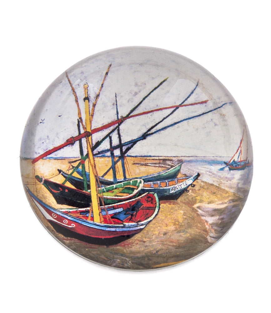Design Shop Van Gogh's Fishing Boats On The Beach At Saintes-Maries Paperweight