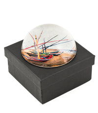 Design Shop Van Gogh's Fishing Boats On The Beach At Saintes-Maries Paperweight