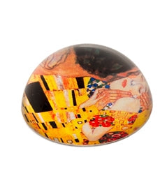Design Shop Crystal Glass Dome The Kiss Paperweight