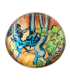 Design Shop Van Gogh Tree Roots Crystal Glass Dome Paperweight