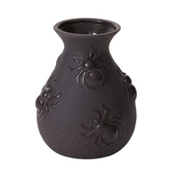 Design Shop Black Scuttling Spiders Collection Vase, 6.5" X 7.75", Set of 2.