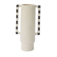 Design Shop Off-White Milos Vase, 9.25" X 17.75".