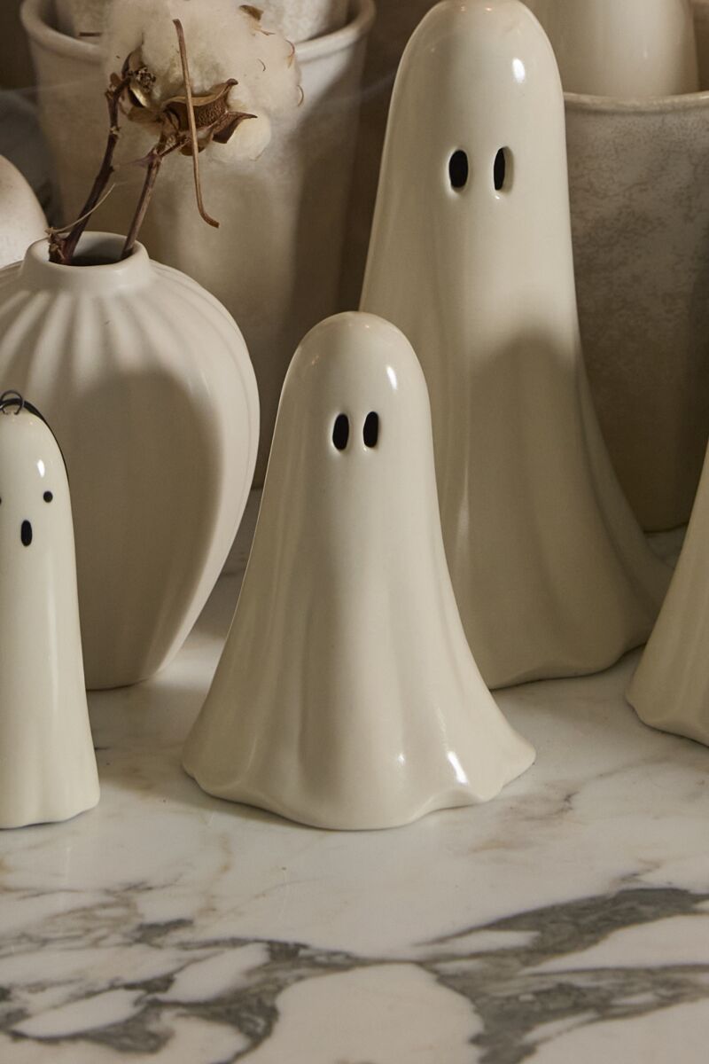 Design Shop Not So Ghostly Figurine 3.5"x 3.25"x 5", Set of 2